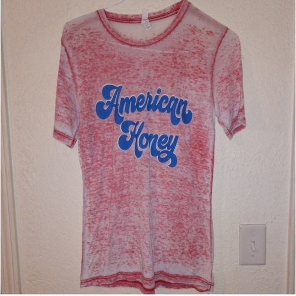 🐮 🐄 Canvas American Honey Women's Short Sleeve T-Shirt - Picture 2 of 4